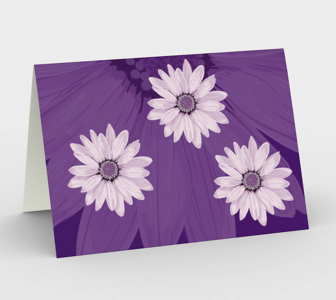 Purple Daisy Card preview