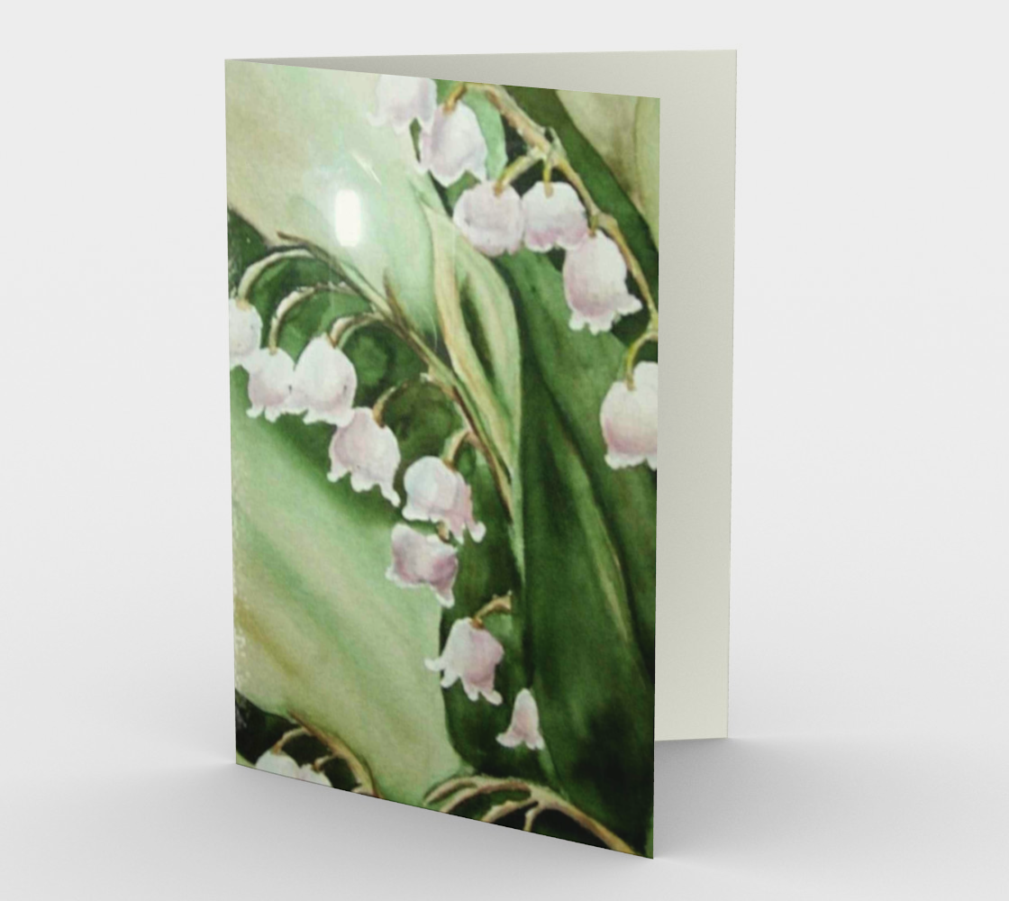 Lily of the Valley Fronds Greeting Card aperçu