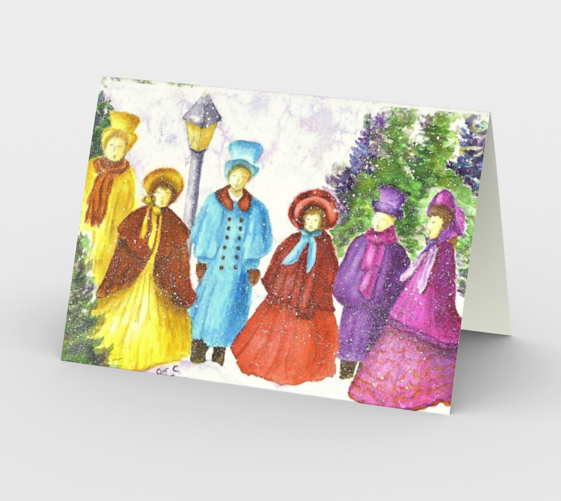CHRISTMAS CAROLERS Holiday CARD preview #2
