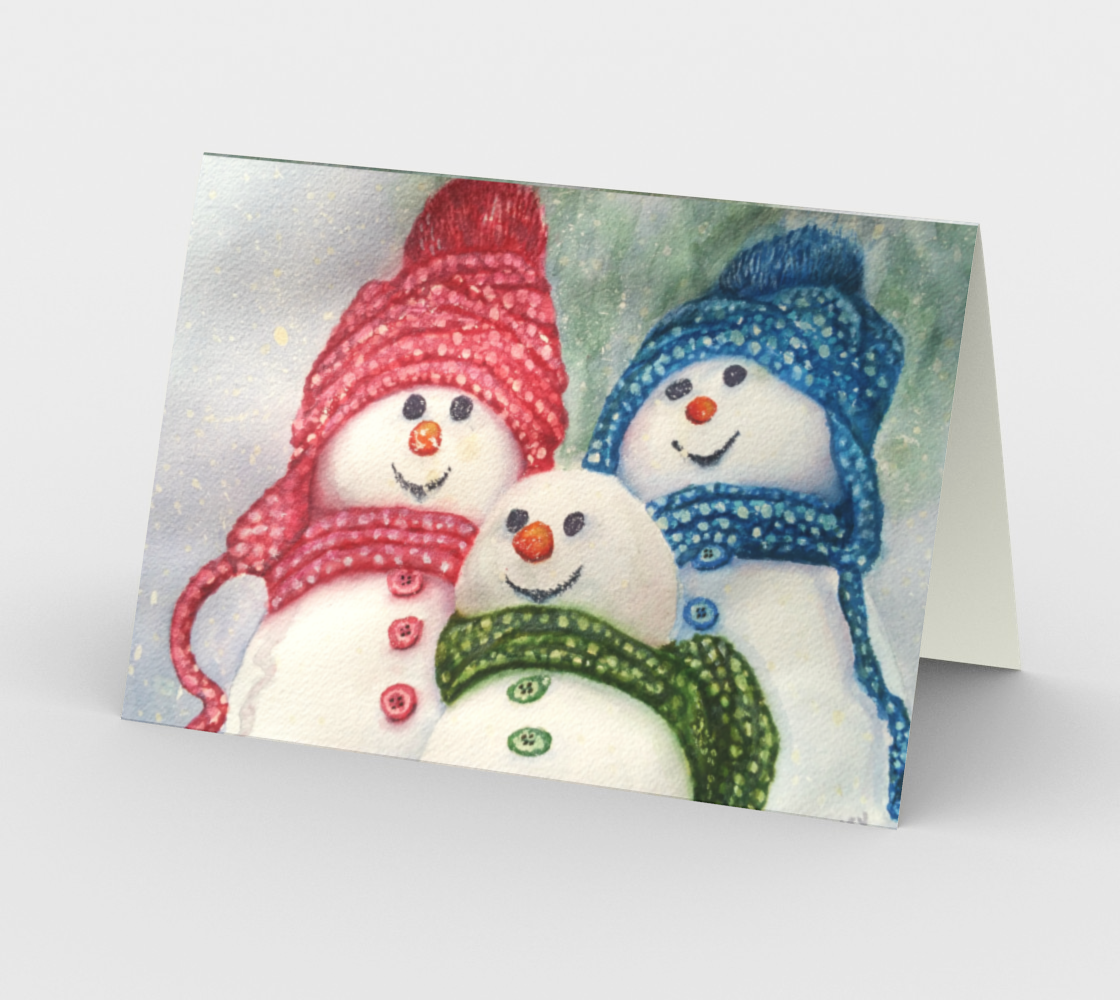 CHRISTMAS SNOW FAMILY Holiday Cards preview #2