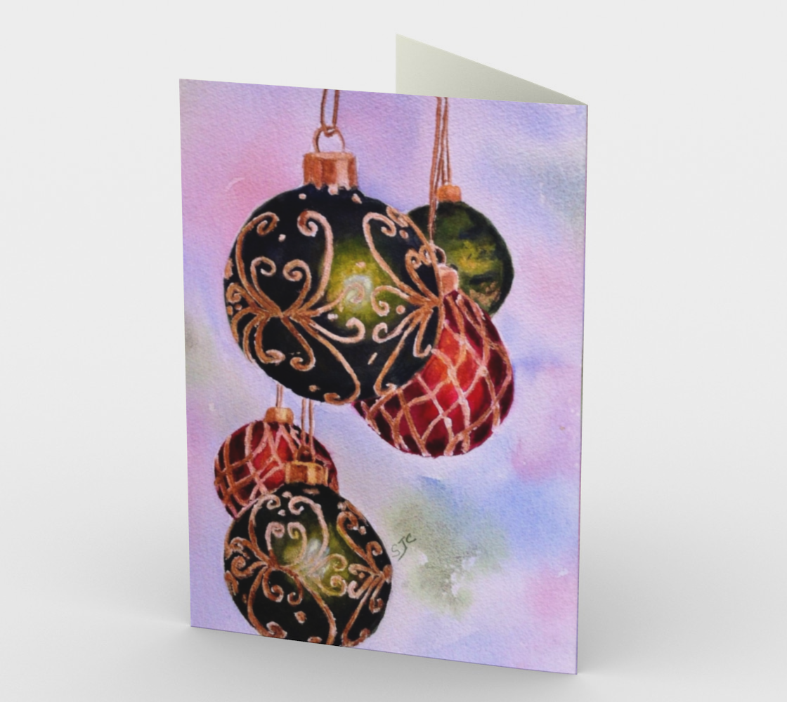 CHRISTMAS ORNAMENTS Holiday CARDS preview #2