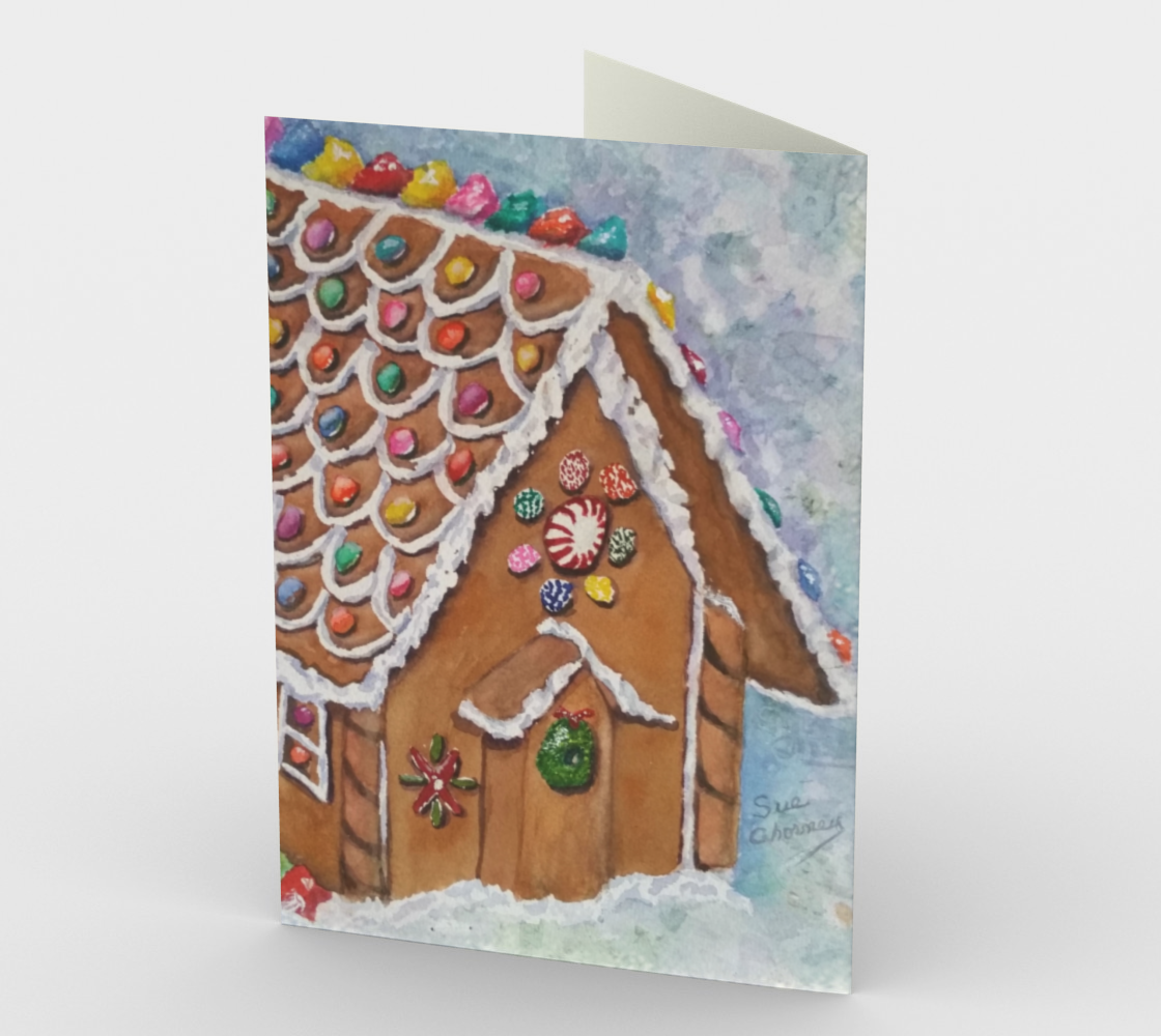 CHRISTMAS GINGERBREAD HOUSE Holiday Cards preview #2