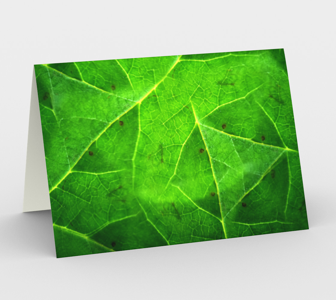 Aperçu de Macro Leaf Card: Kaleidoscope Photography