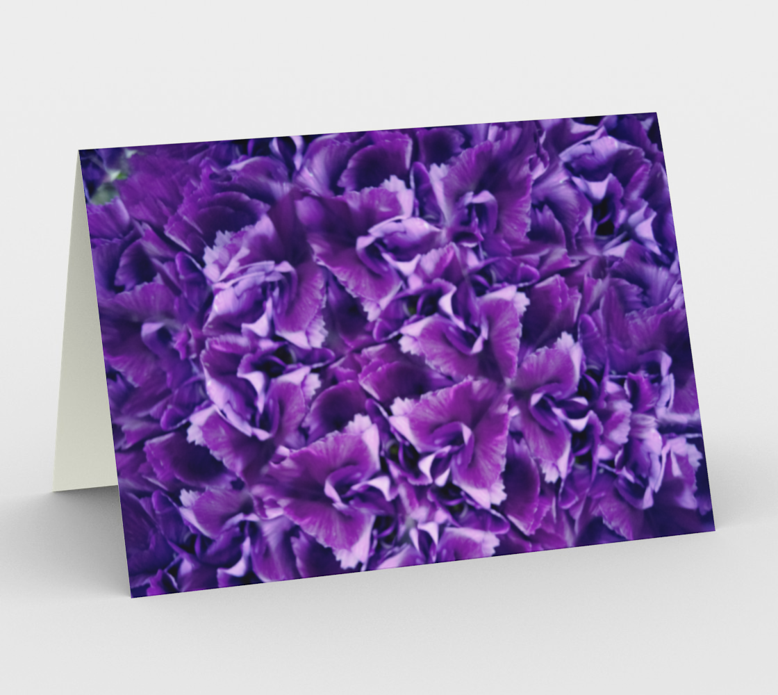 Aperçu de Purple Fractal Card: Kaleidoscope Photography