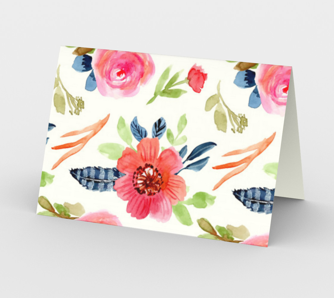 Aperçu de Gorgeous Pink Watercolor Floral #2