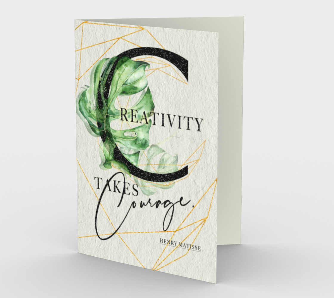 Creativity takes Courage. Motivating Quote aperçu