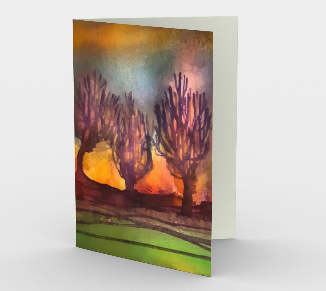 Landscape Trees Card aperçu