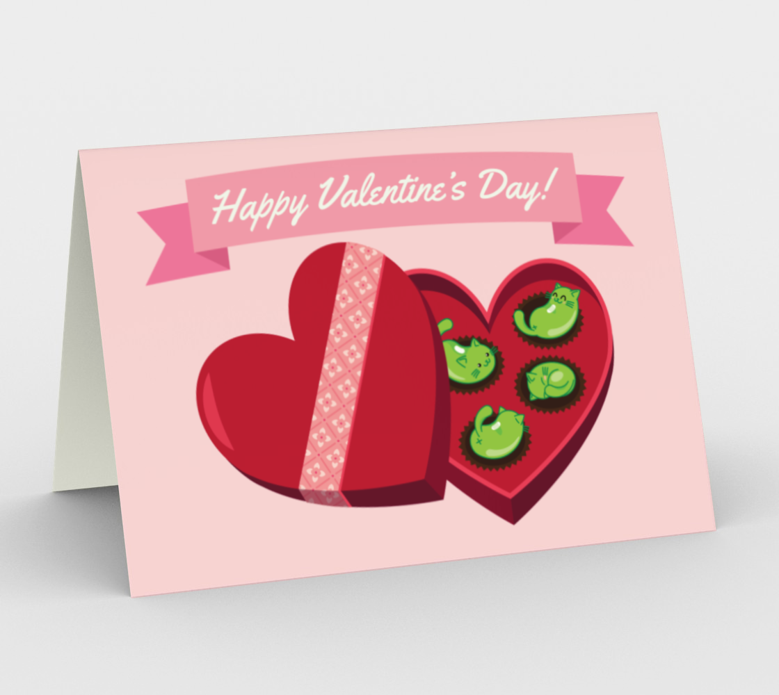 Happy Valentine's Day Cards (Set of 3) 3D preview