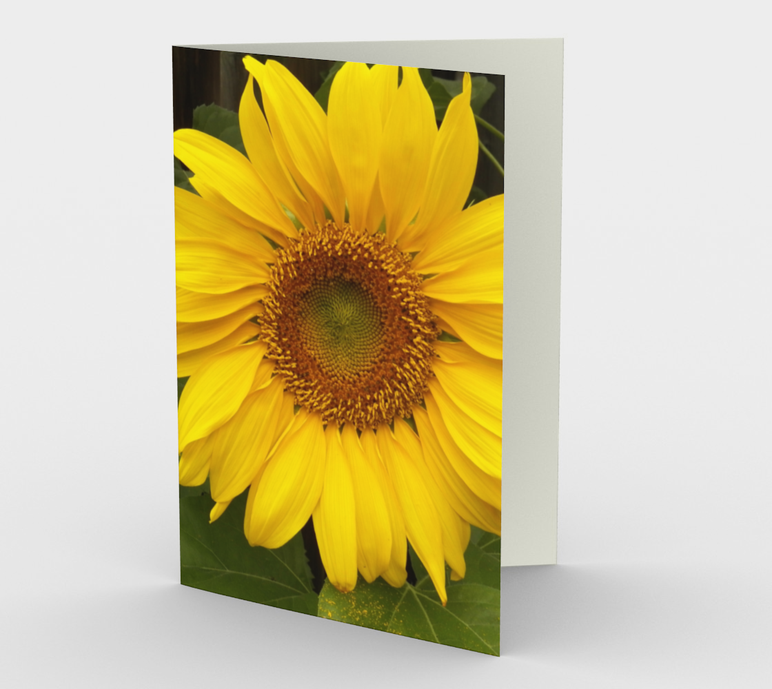 Sunflower Face Card preview
