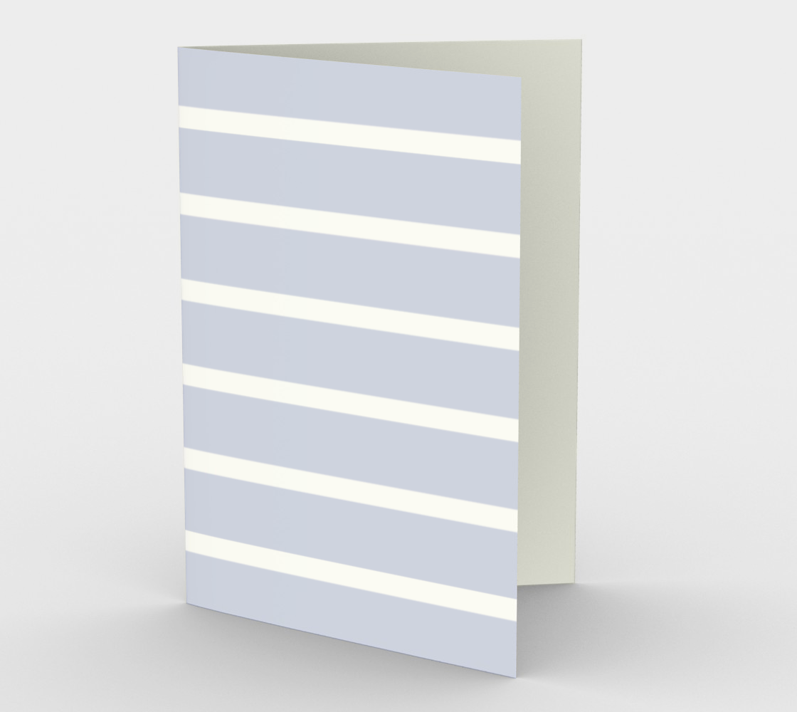 Foggy Blue and White Nautical Stripes preview #1