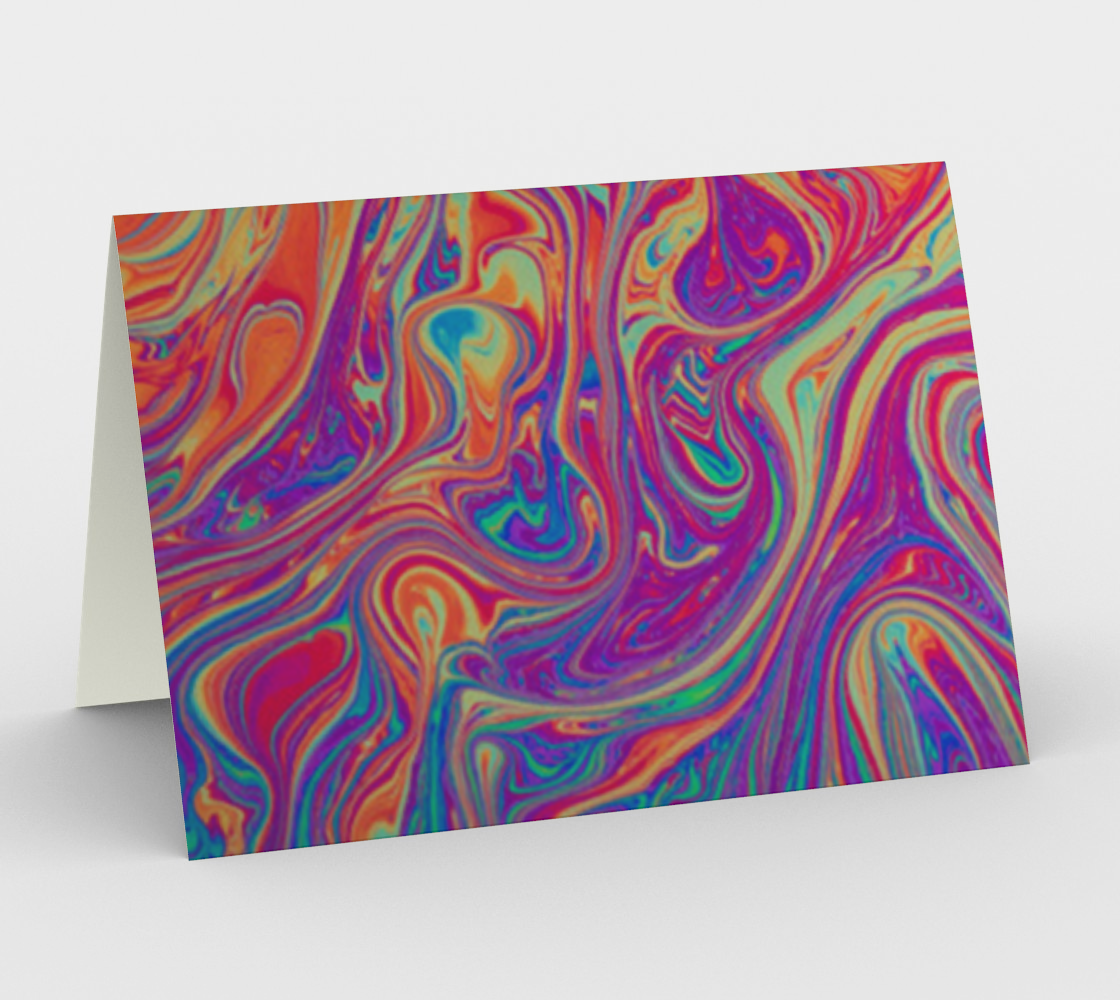 Abstract - Liquid Art Blank Card aperçu