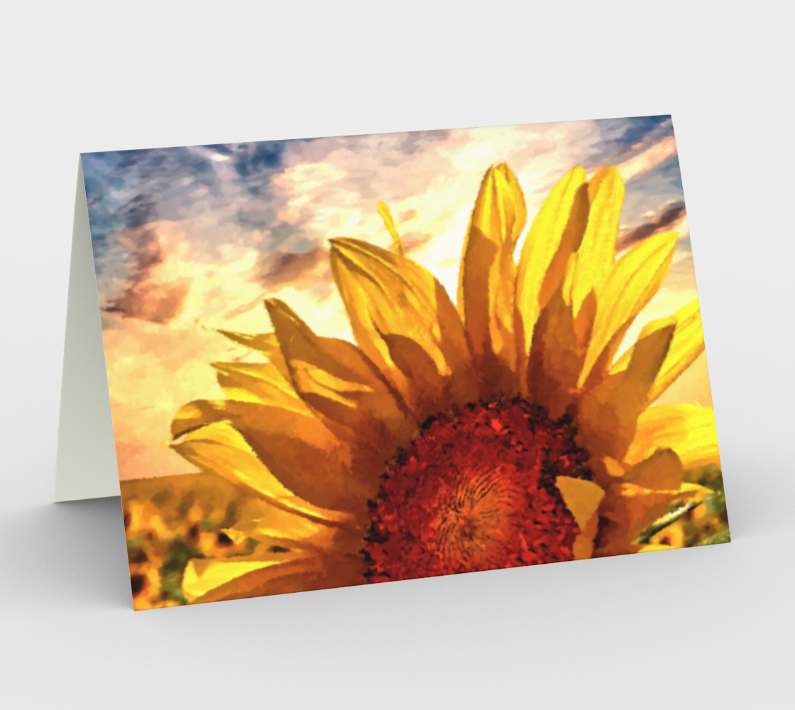 Sunflower Sunrise Card by Dave Lee preview