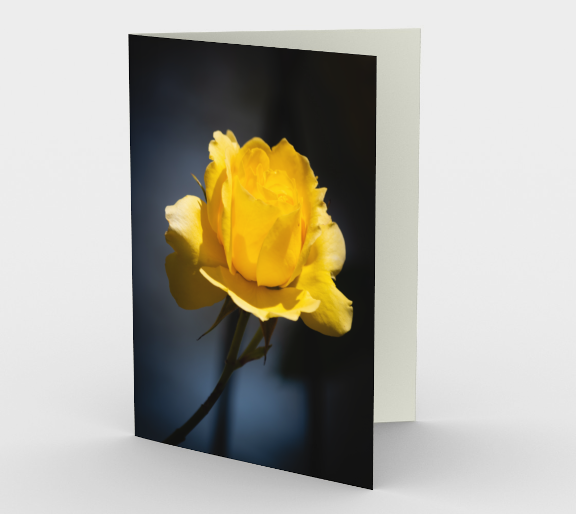 Yellow Rose Stationery Card II preview