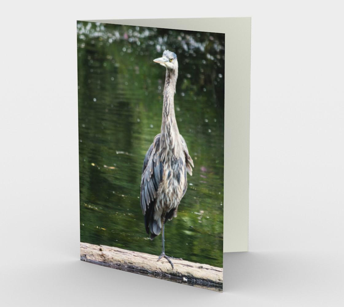 Heron Stationery Card II preview #1