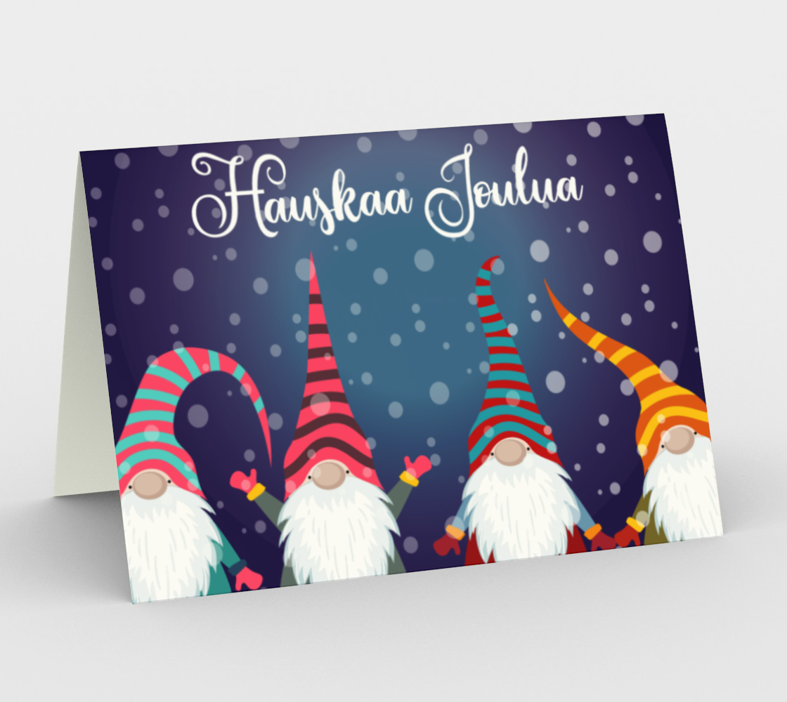 Tontut Hauskaa Joulua Christmas Card preview