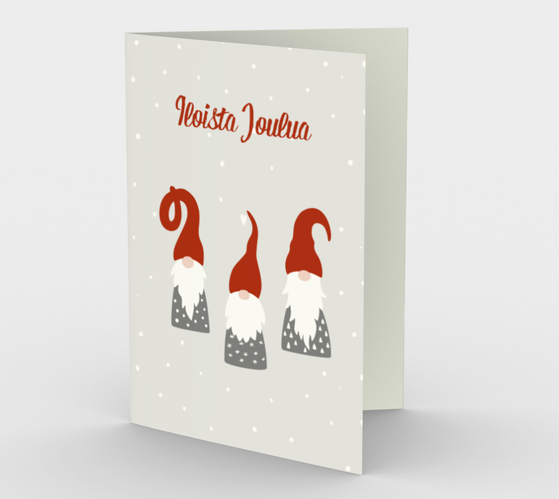 Tontut Iloista Joulua Christmas Card preview
