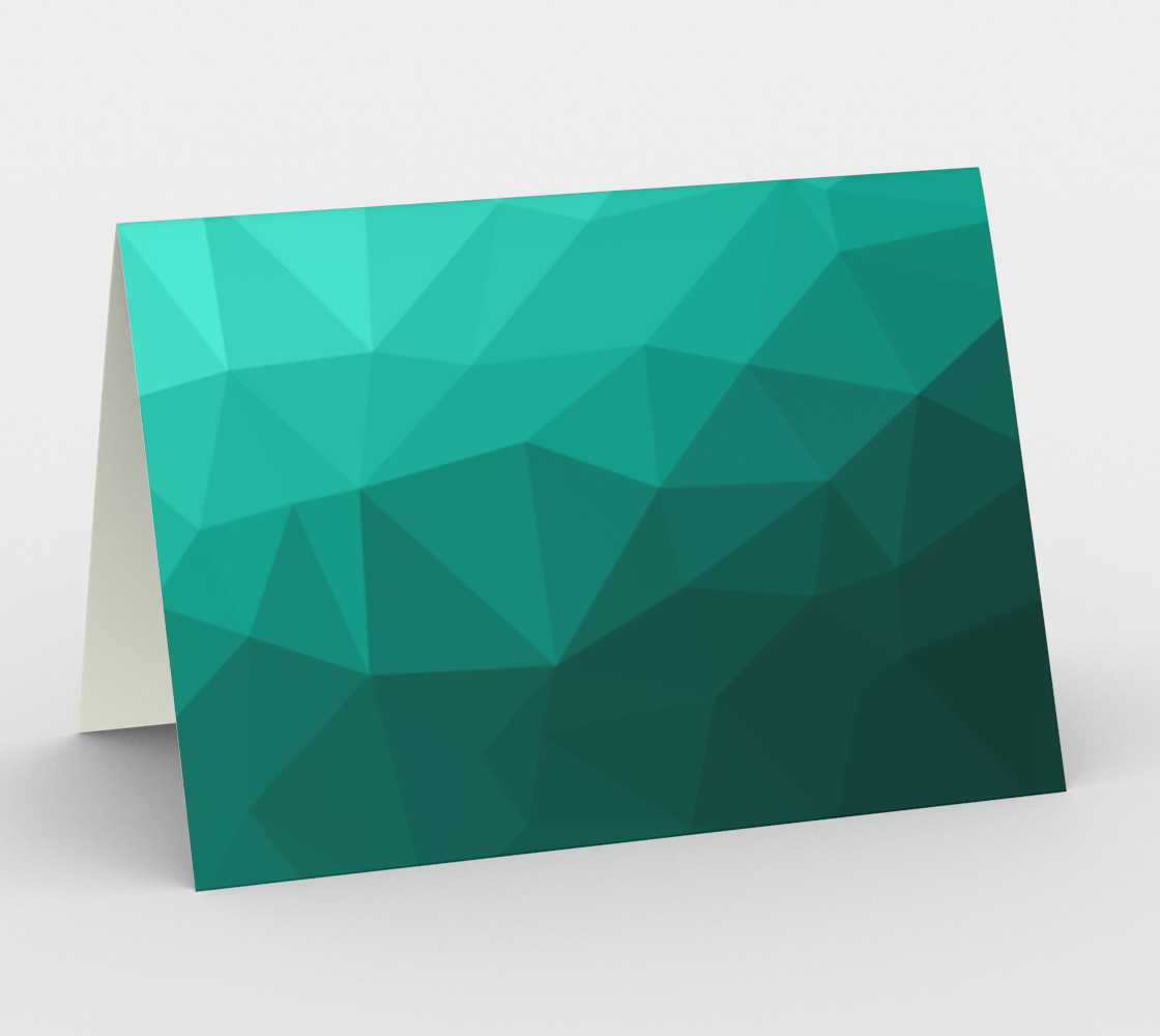 Aperçu de Aqua Turquoise Gradient Geometric Mesh Pattern