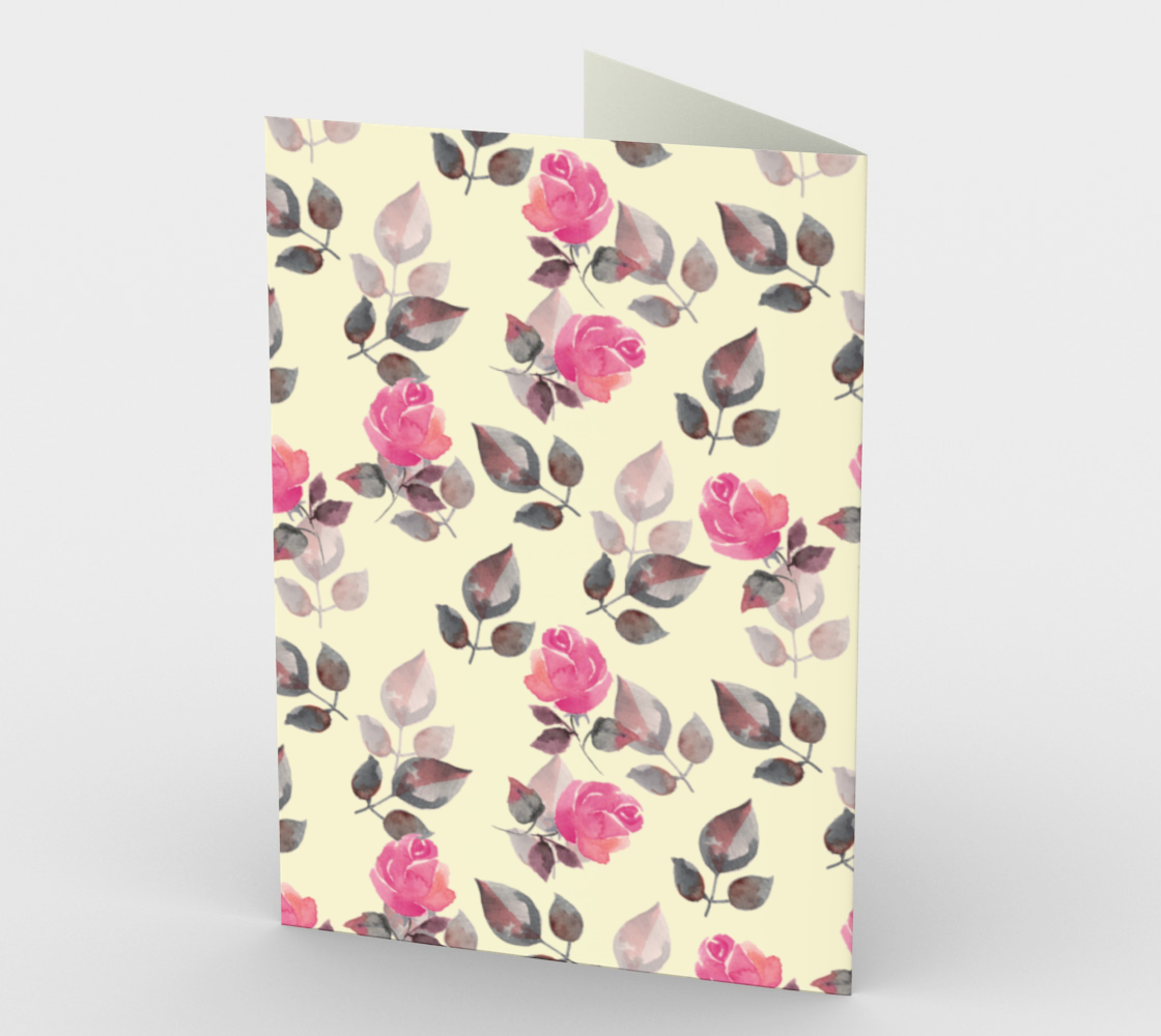 Pattern of pink roses Miniature #3