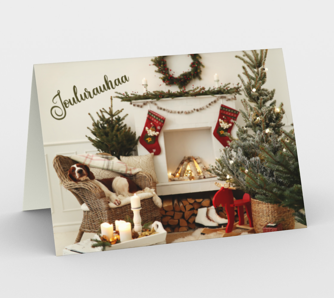 Takka Joulurauhaa Christmas Card 3D preview