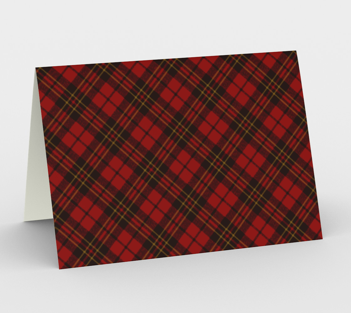 Aperçu de Red tartan plaid winter Christmas pattern