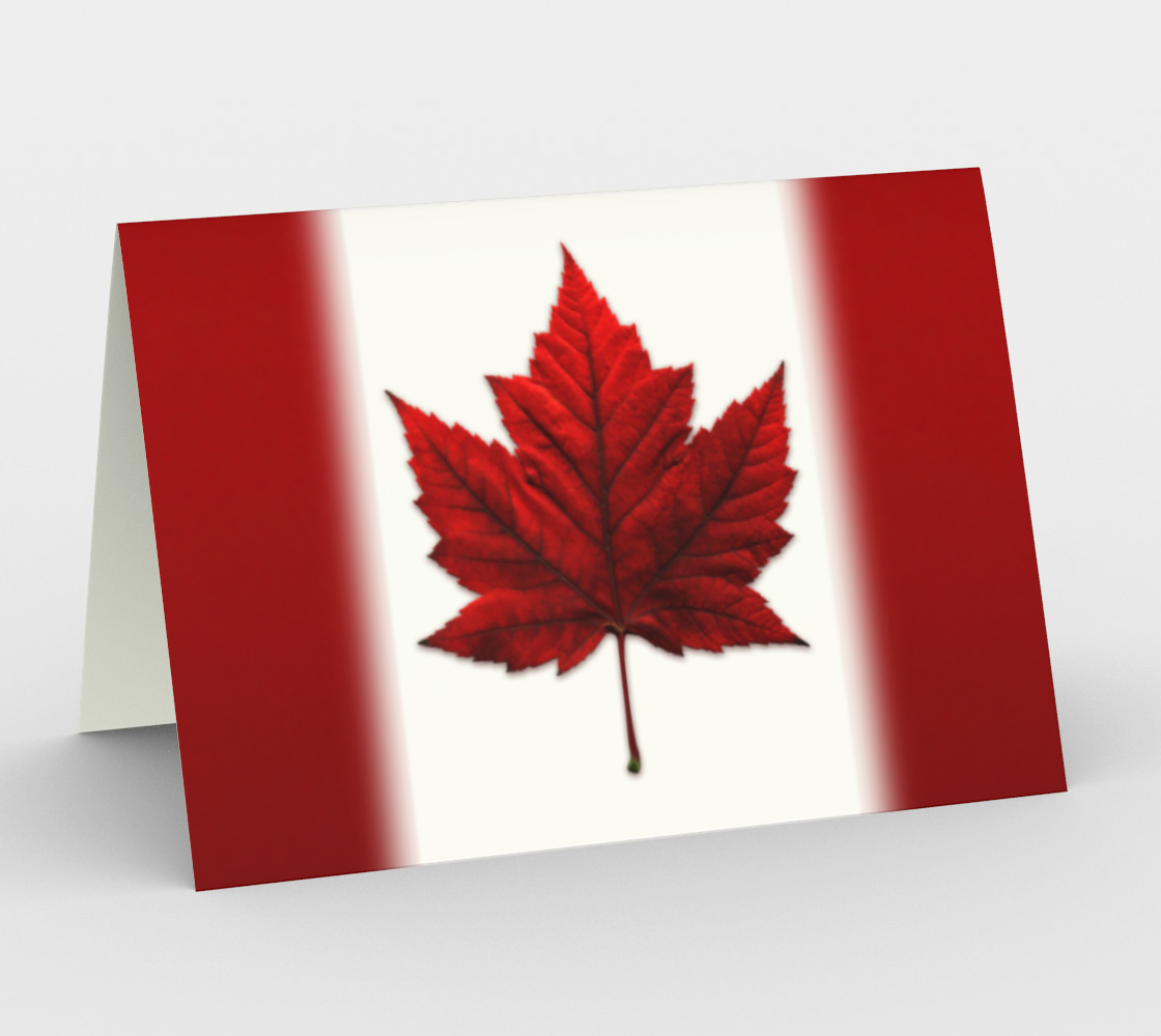 Aperçu 3D de Canada Souvenir Greeting Cards Blank