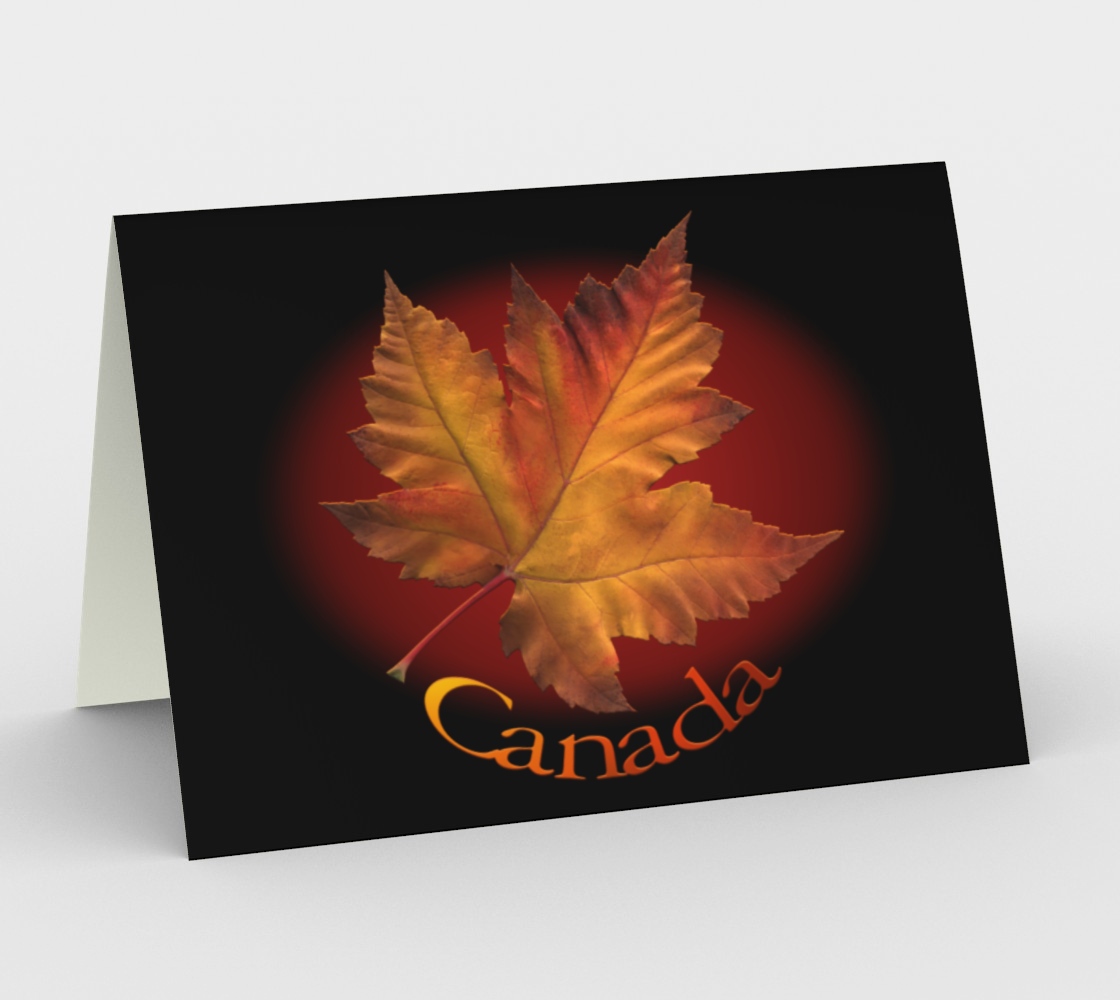 Aperçu 3D de Canada Maple Leaf Cards Blank