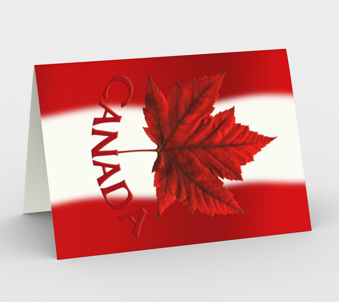 Aperçu de Canada Souvenir Cards Blank #1