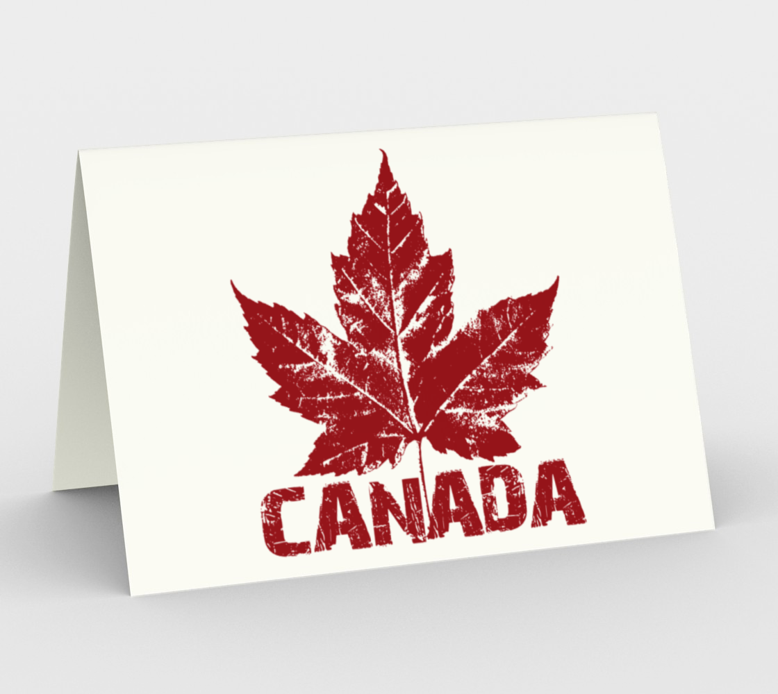 Aperçu 3D de Cool Canada Maple Leaf Cards Blank