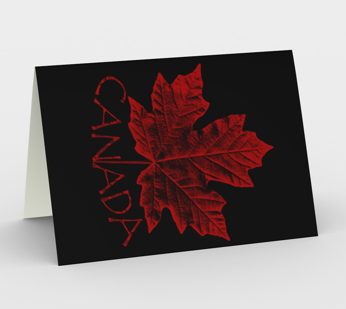 Aperçu 3D de Canada Maple Leaf Souvenir Cards Blank