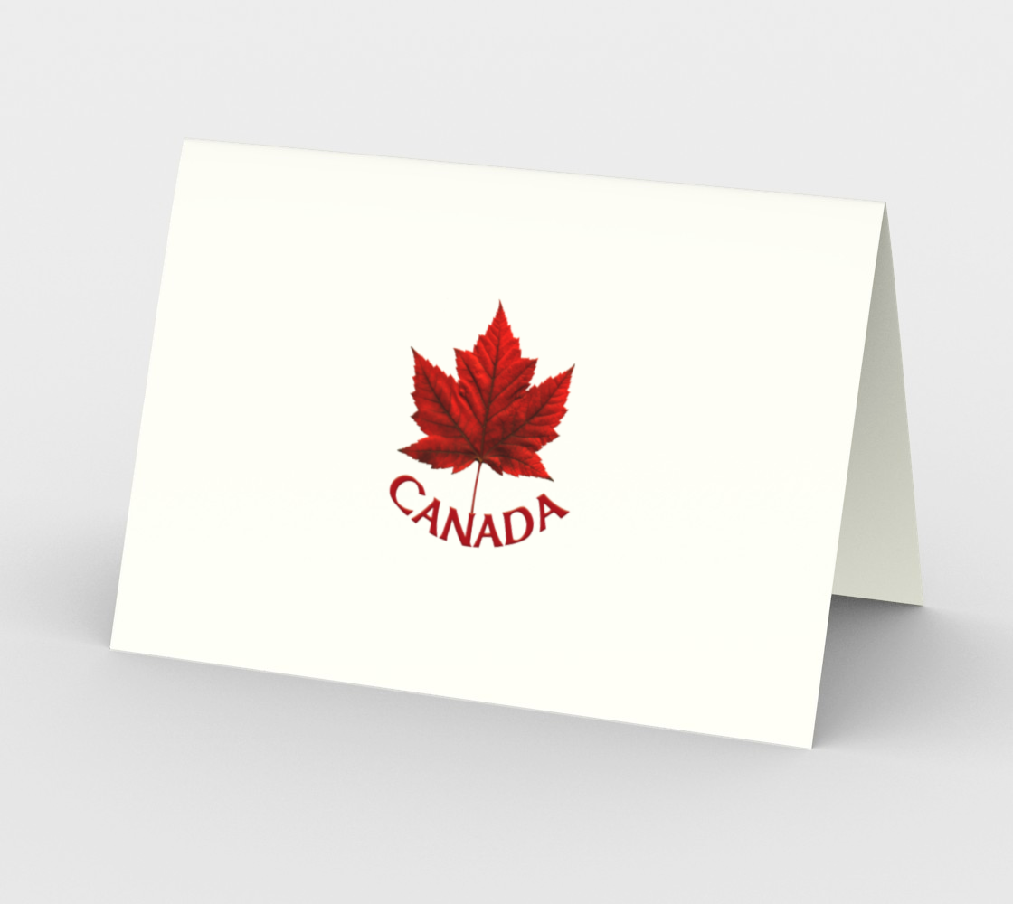 Canada Flag Cards - Blank Miniature #3