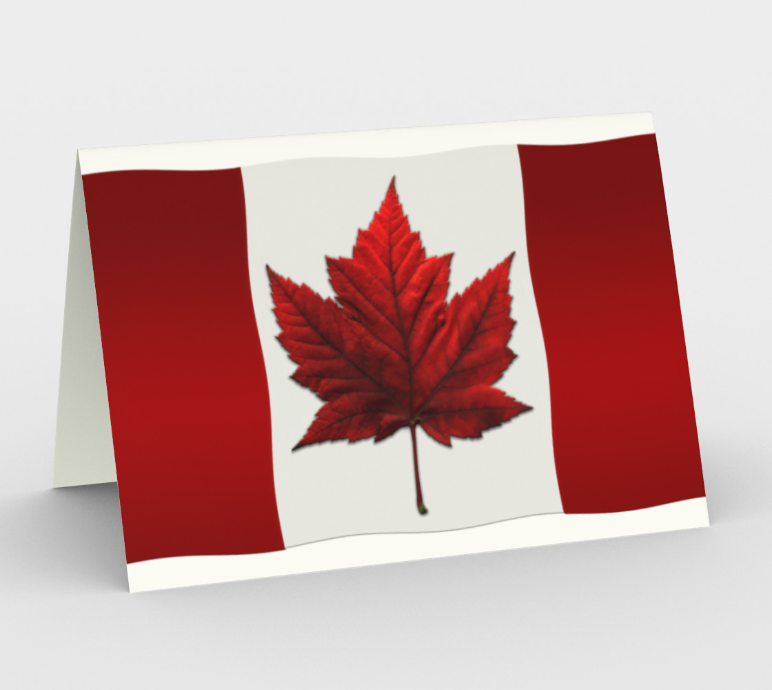Canada Flag Cards - Blank Miniature #2
