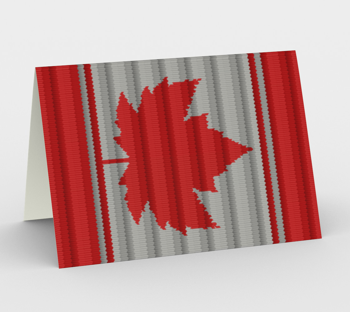 Aperçu de Canada Wooly Greeting Cards Black #1