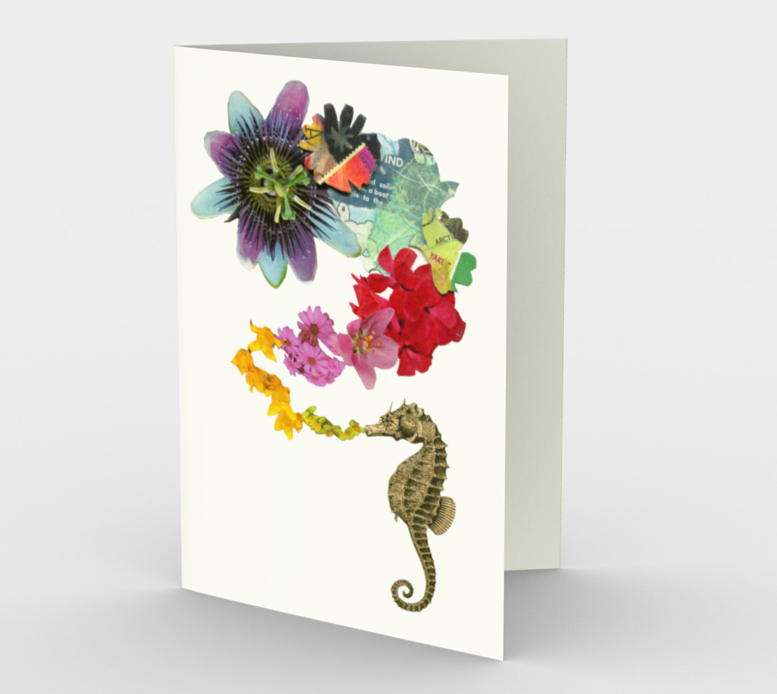 Seahorse 2 blank card preview
