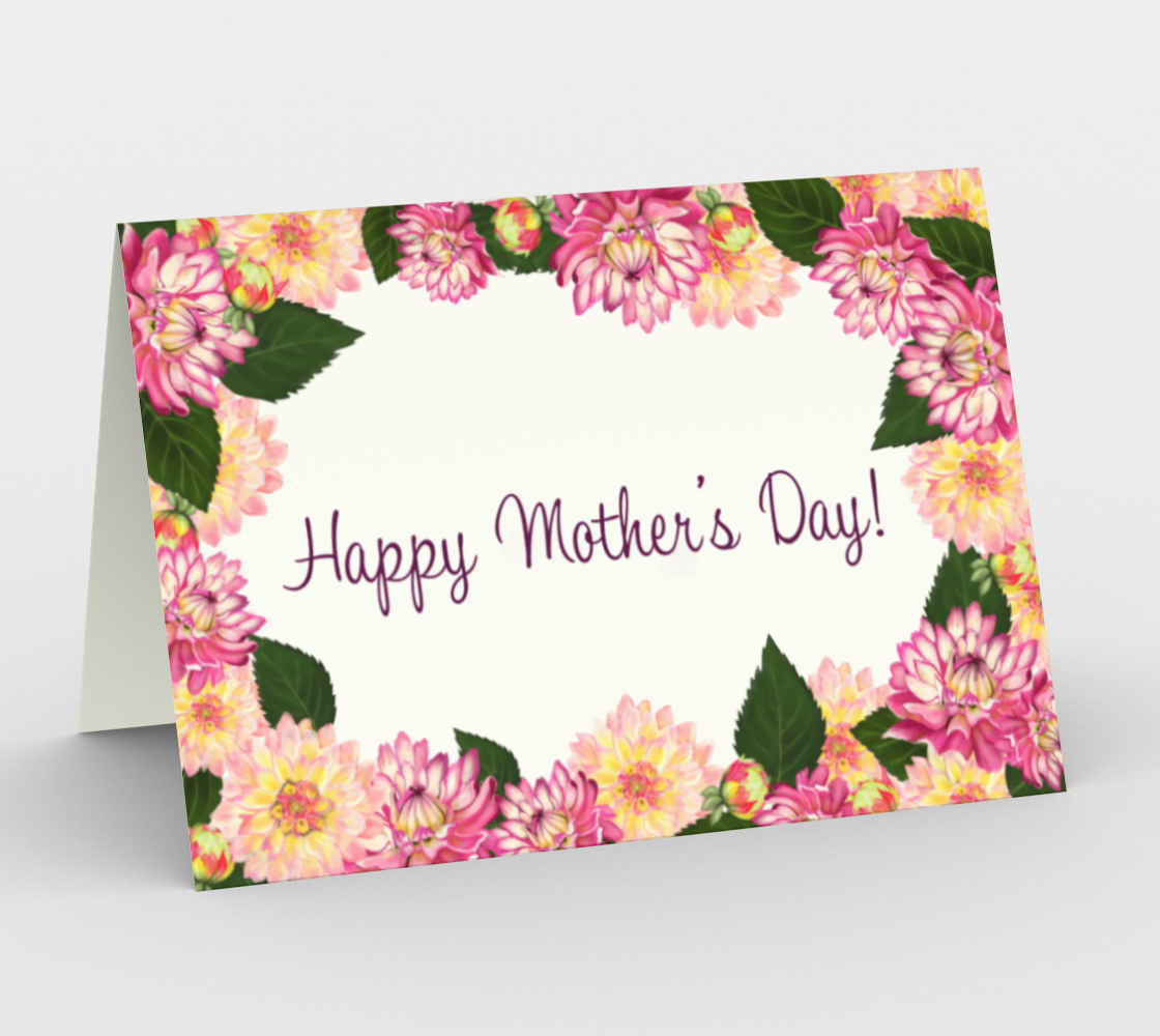Dahlia Mother's Day Card preview #1