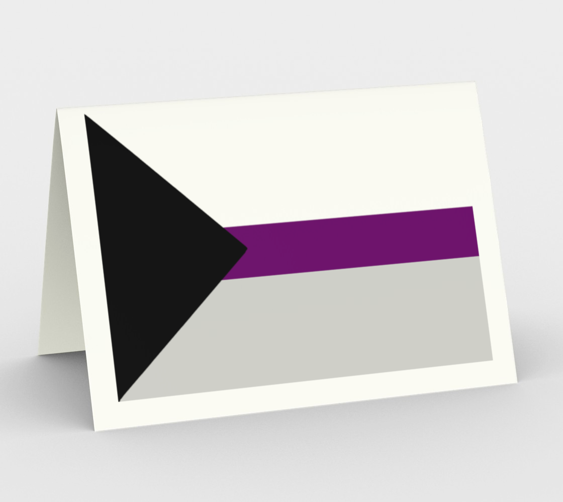 Aperçu de Demisexual LGBRQ stationary greeting card #1