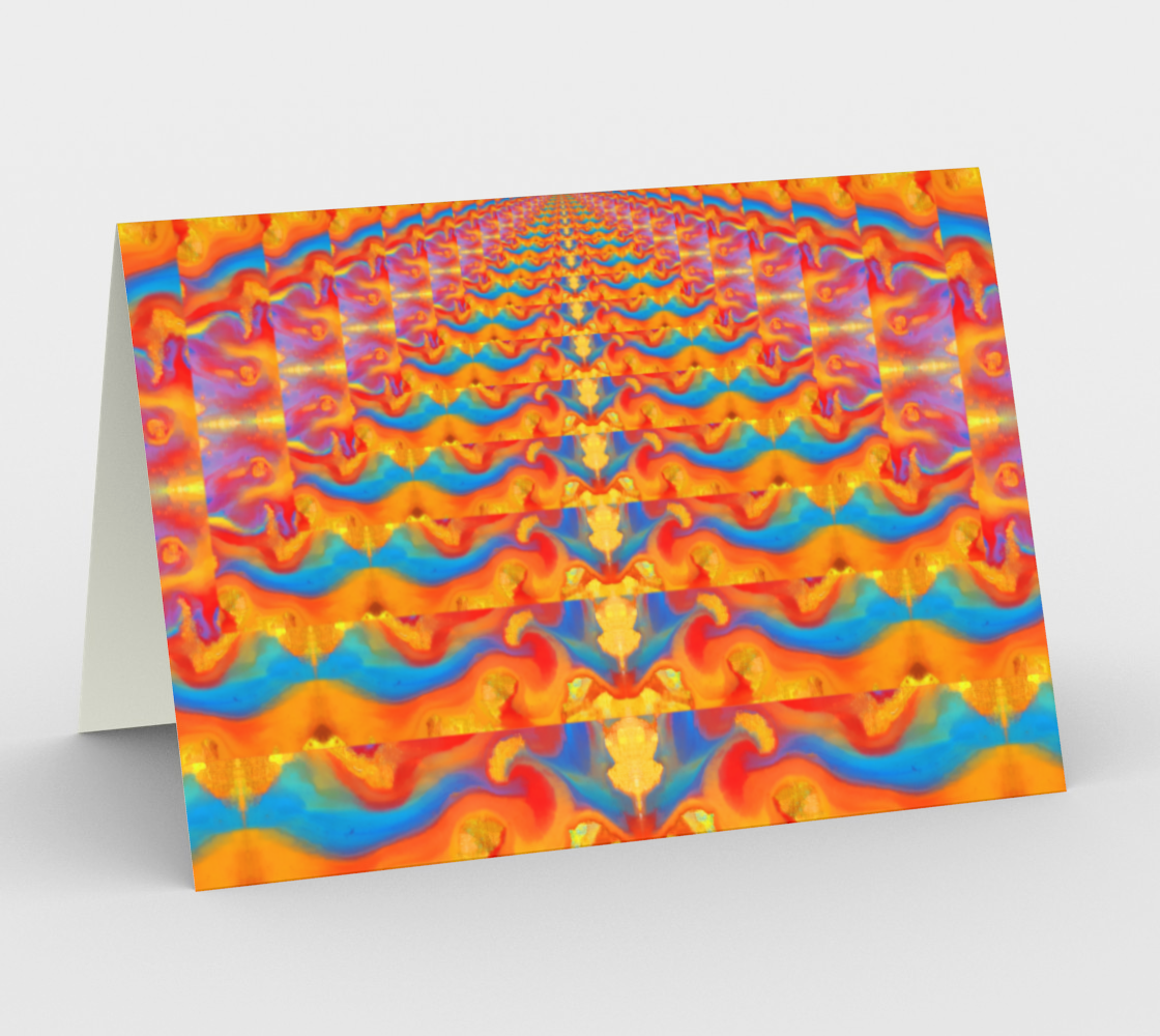Orange Infinity II Stationary Card Landscape preview