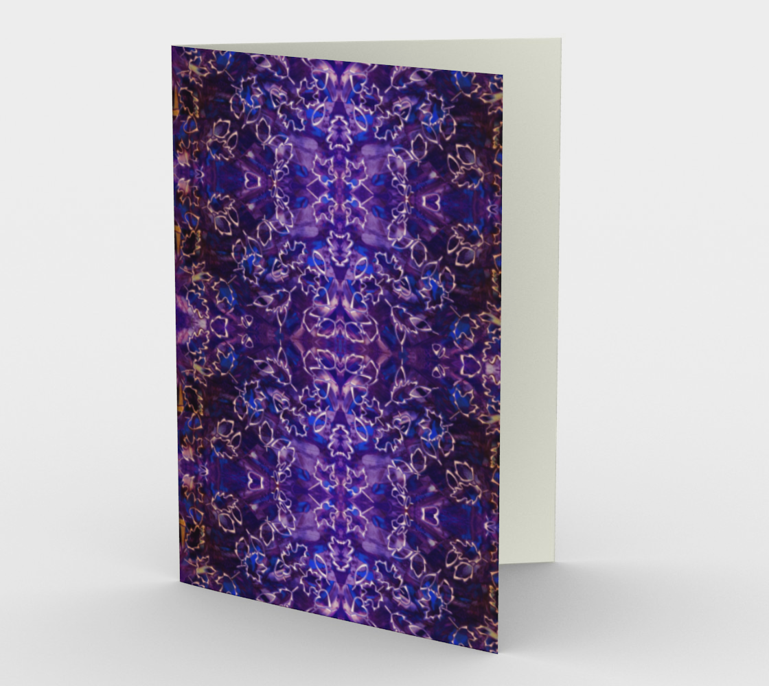 Leaf Purple Stationary Card  preview