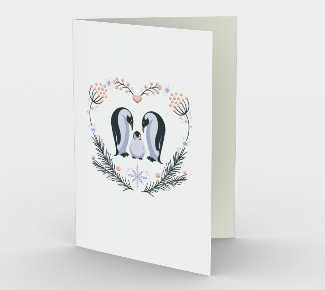 Aperçu de Penguin Love - Card