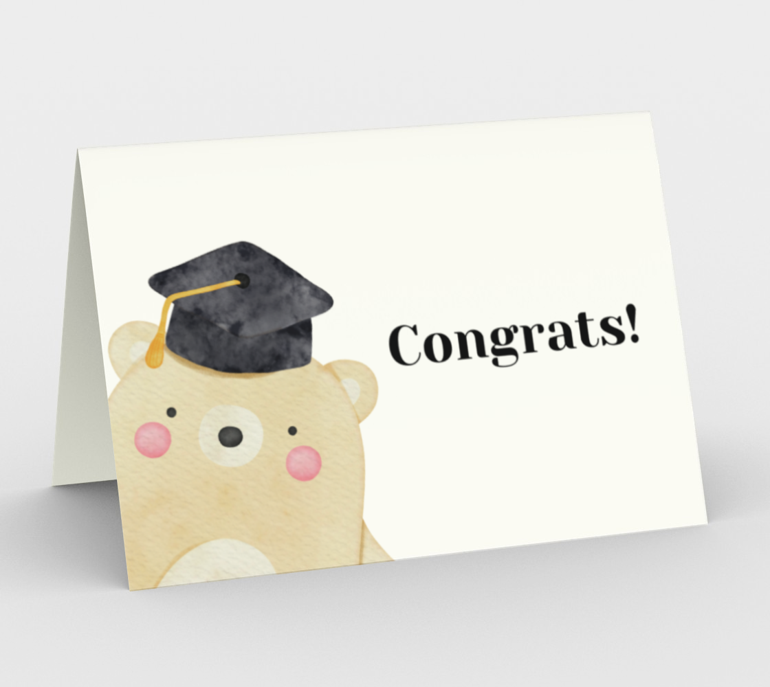 Congrats! Bear Graduation Cards preview