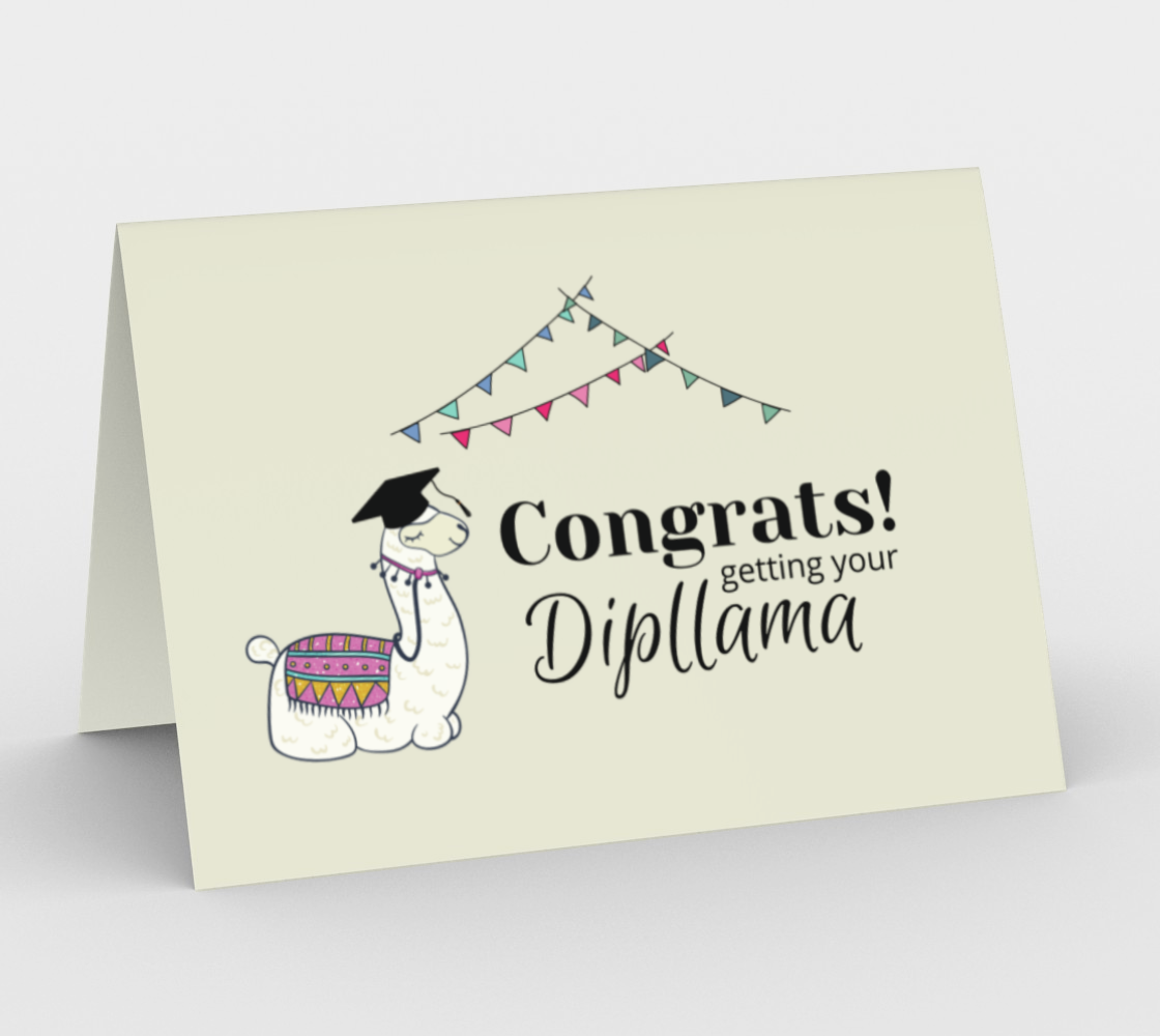 Congrats! Getting Your Dipllama Graduation Cards preview