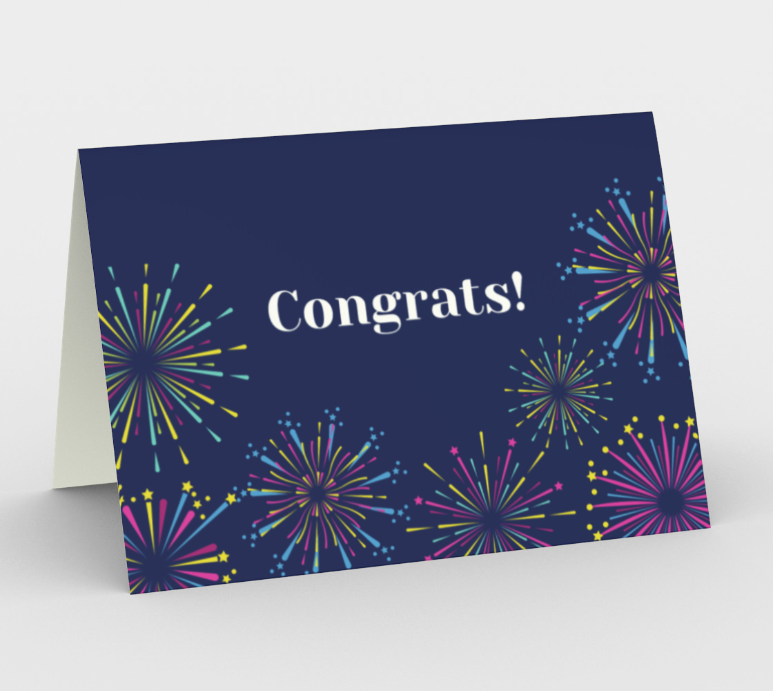 Congrats! Fireworks - Graduation Cards preview