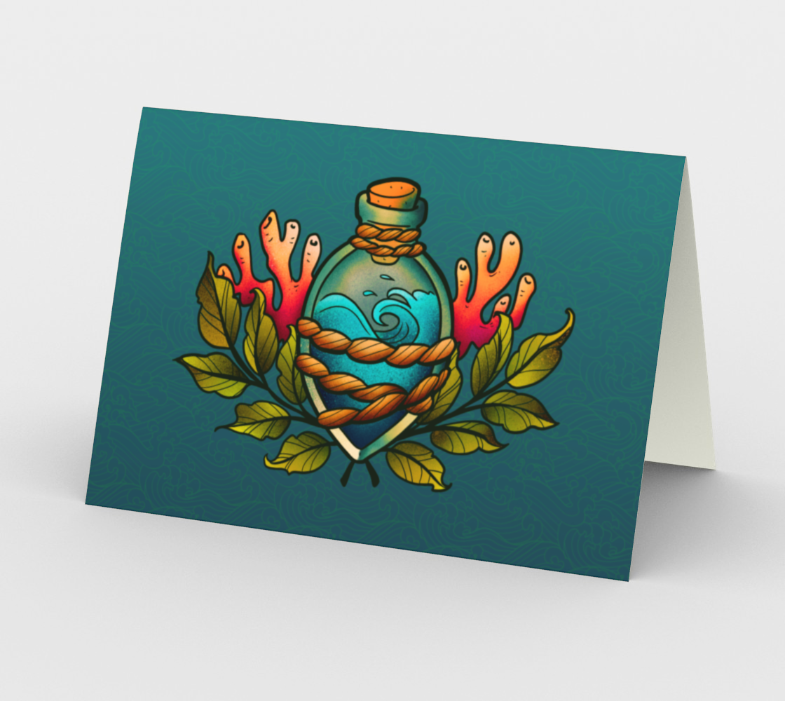 The Ocean in a Bottle Card preview #2