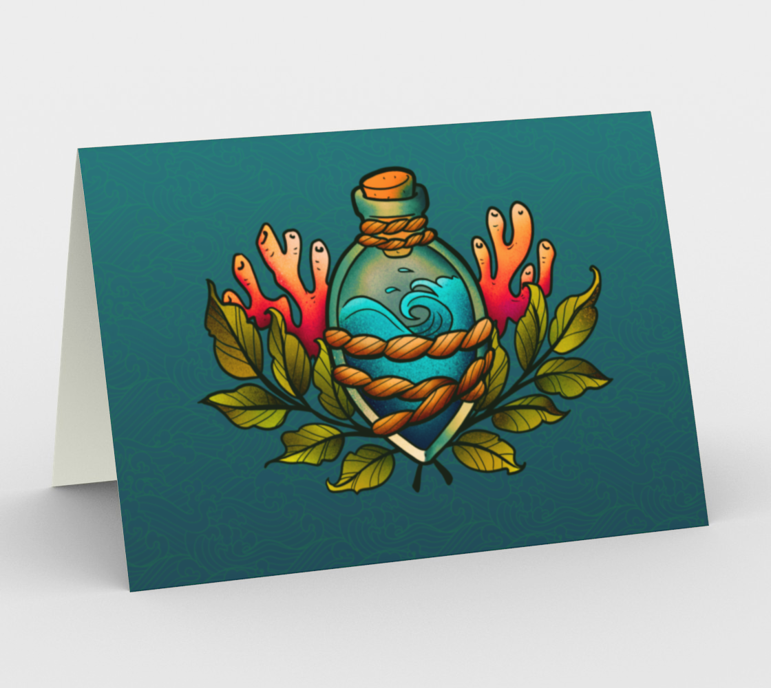 The Ocean in a Bottle Card preview