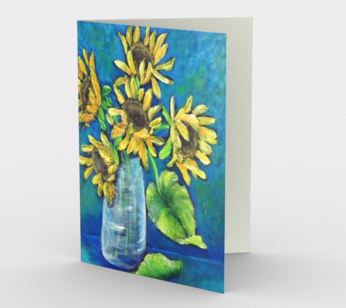 Sunflowers in Vase Card preview