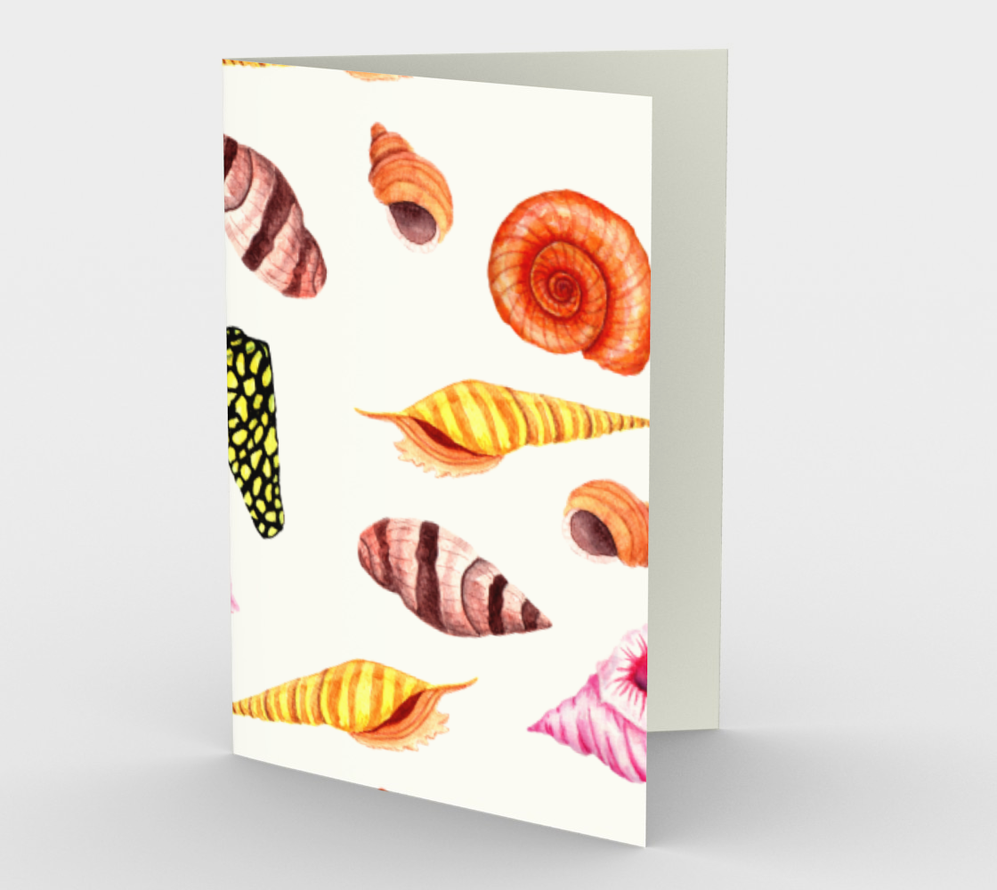 Sea shells Stationary Card preview