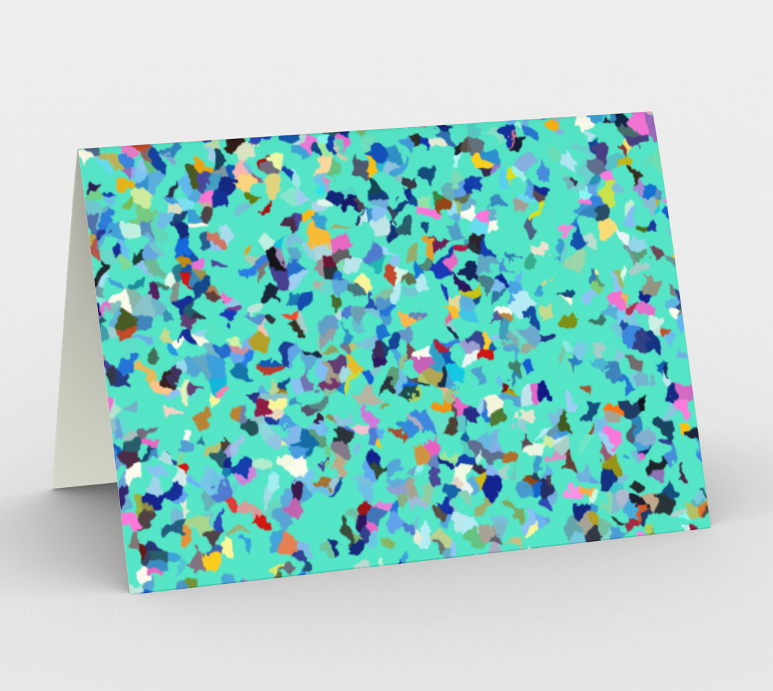 Aperçu de Colorful Confetti On Blue