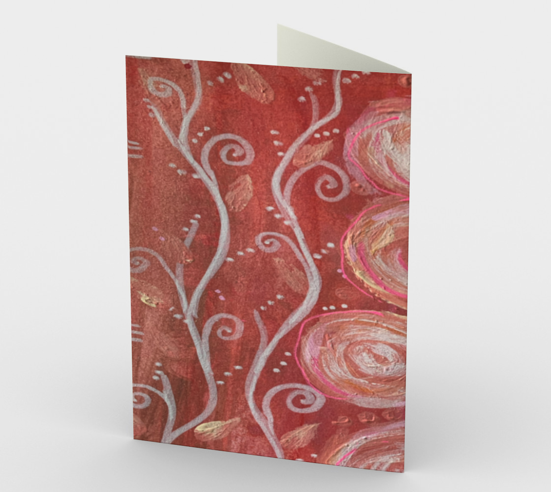 Moody Pink Abstract Pink Floral preview #2