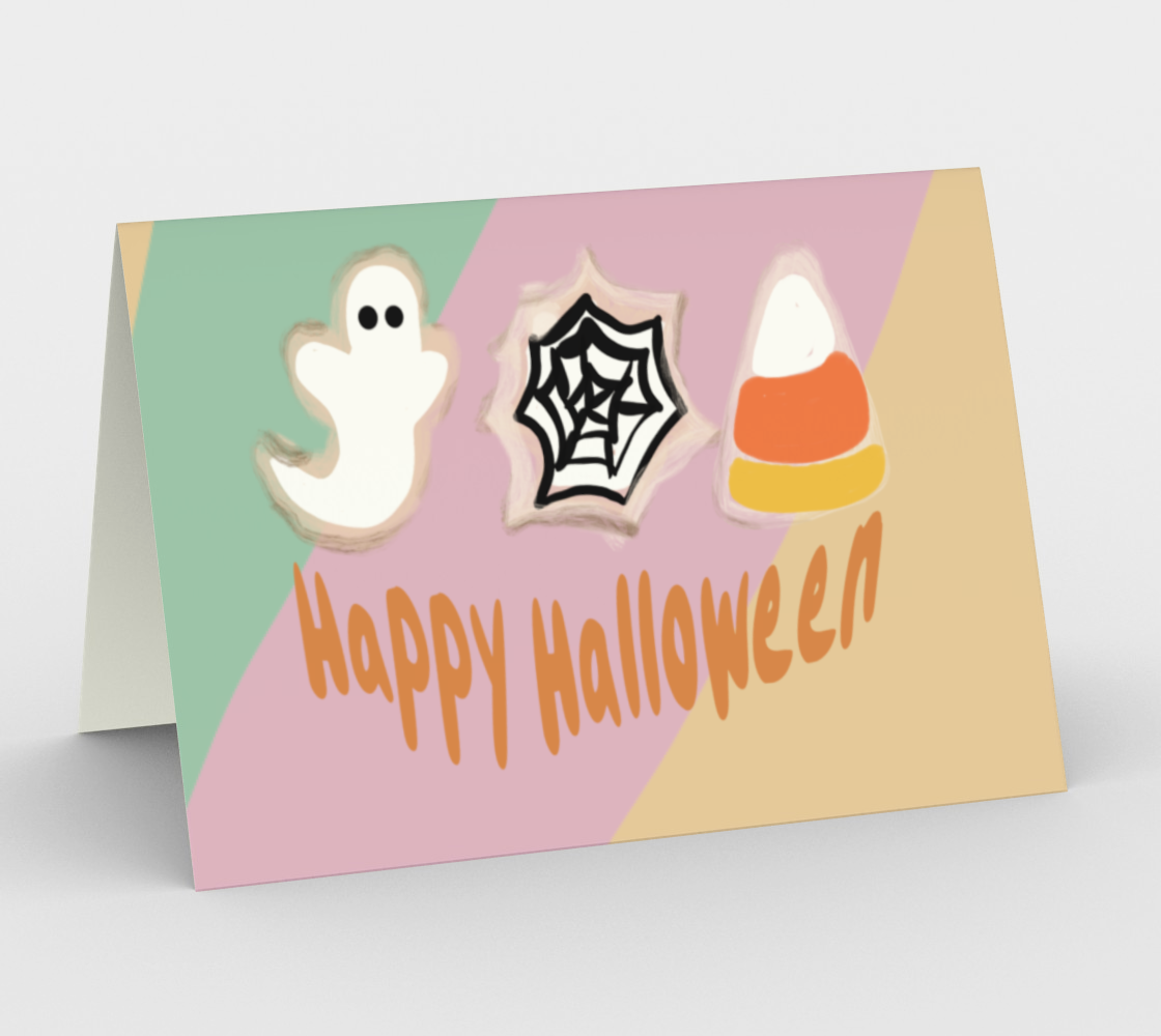 Groovy Halloween Cookies Card preview #1