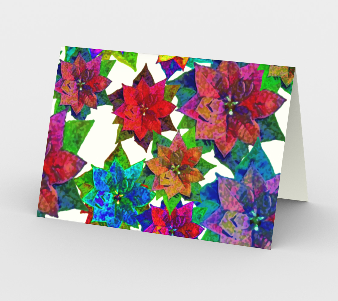 Poinsettia (stationery card) preview #2