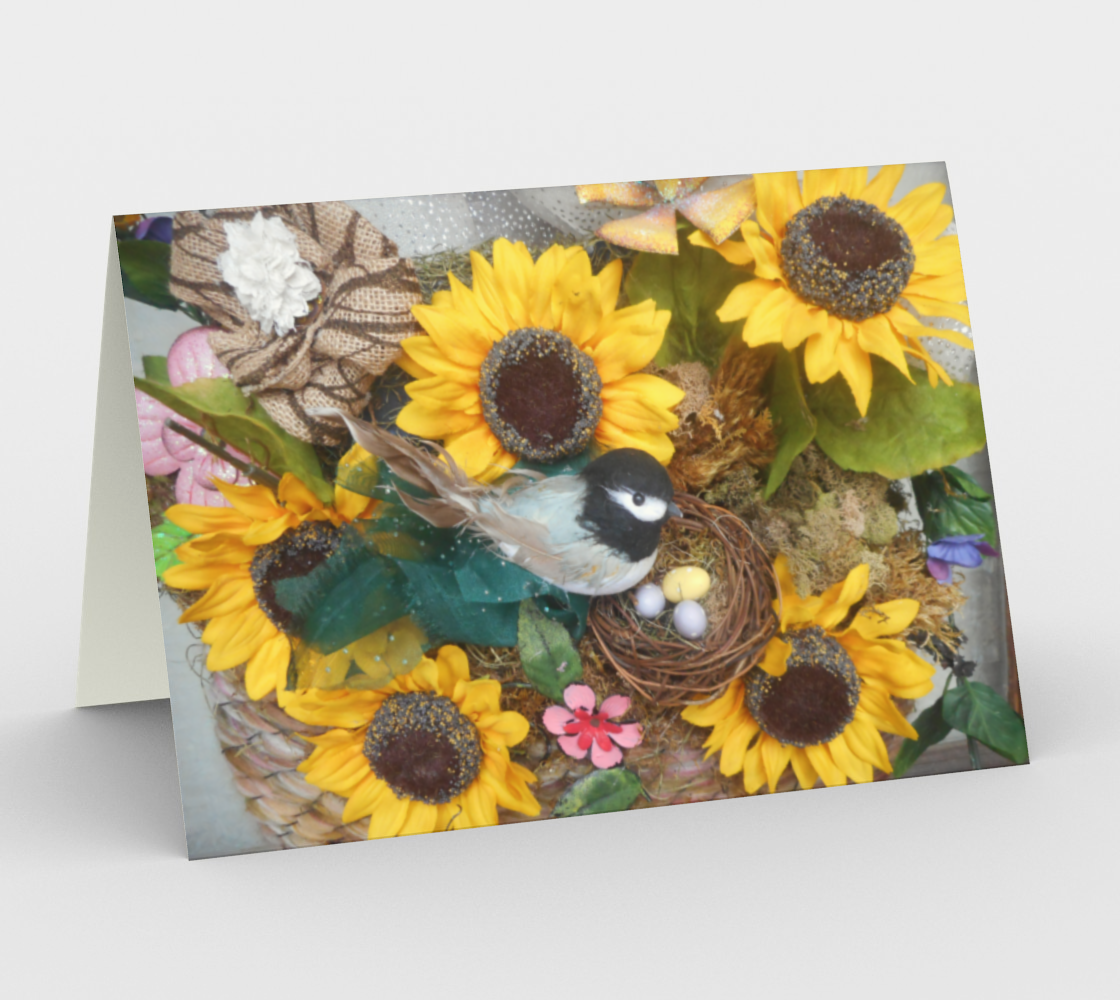 Little Bird and Sunflowers preview